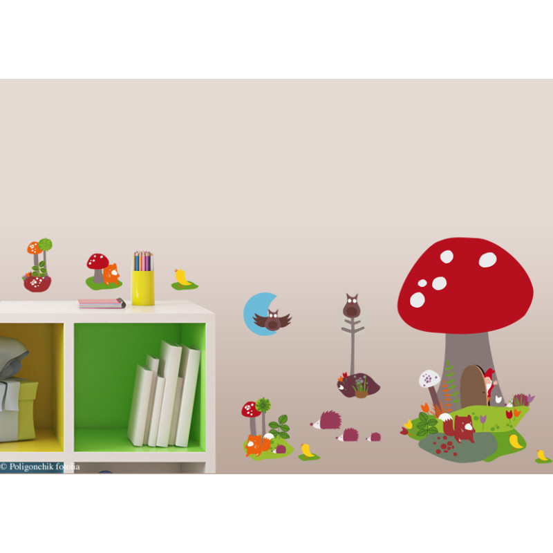 Planche de stickers In the Forest 48 x 68 cm
