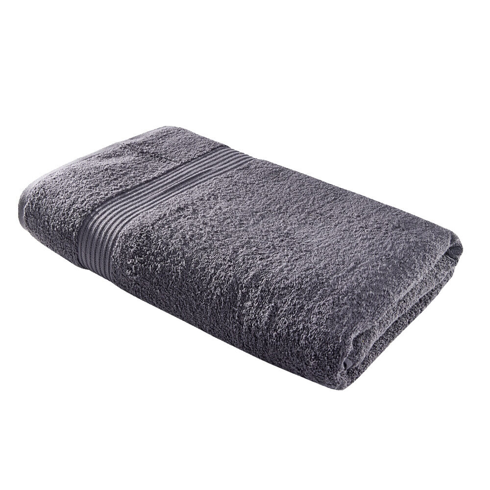 Drap de bain maxi 90x150cm coton gris fusain