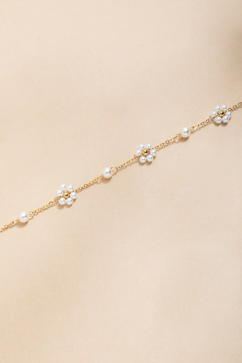 Julie Pearl Daisy Station Anklet