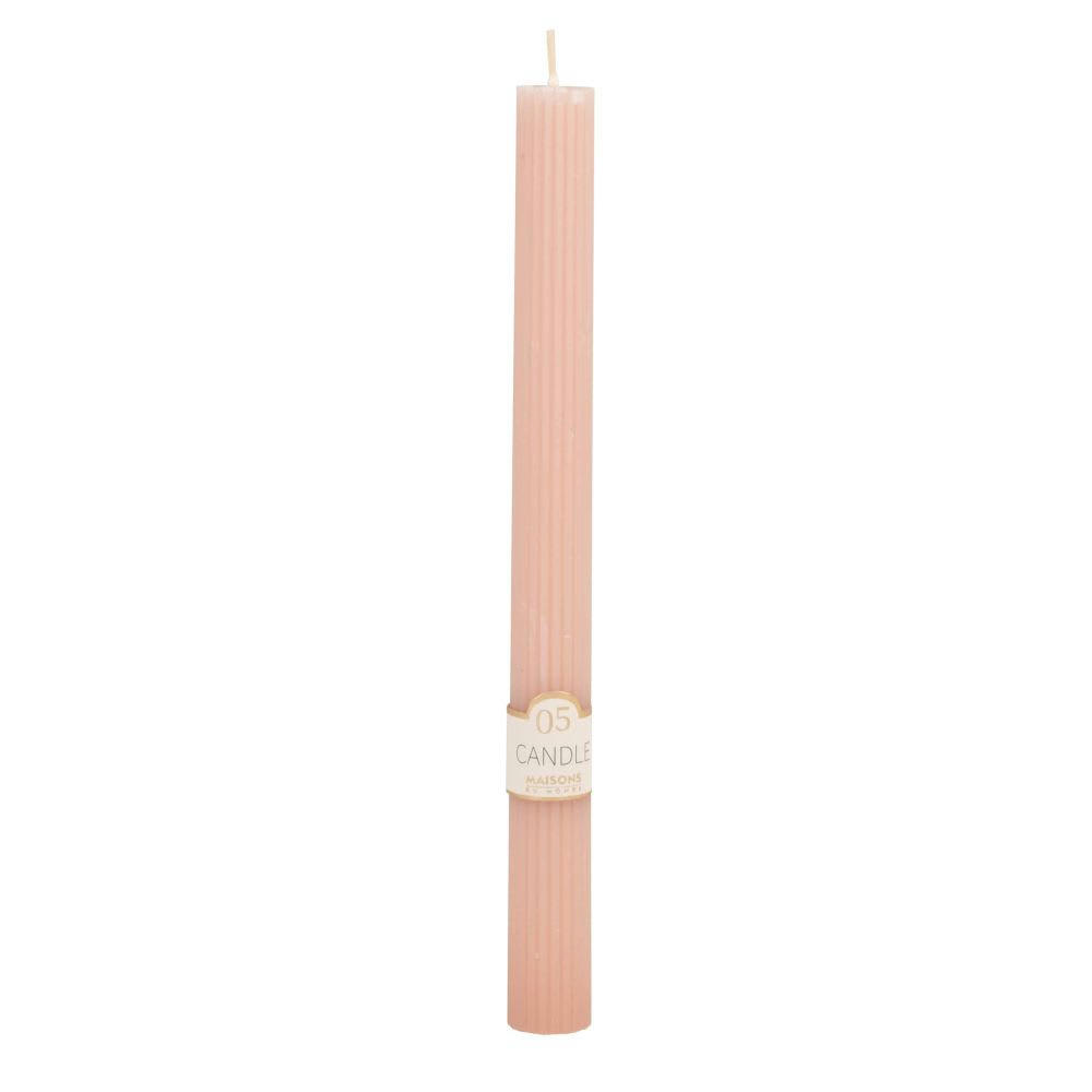 COLORAMA - Bougie longue rose H24