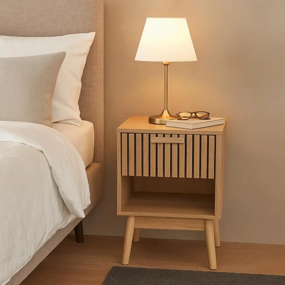 MISOU Nachtkastje Klaus - Bruin