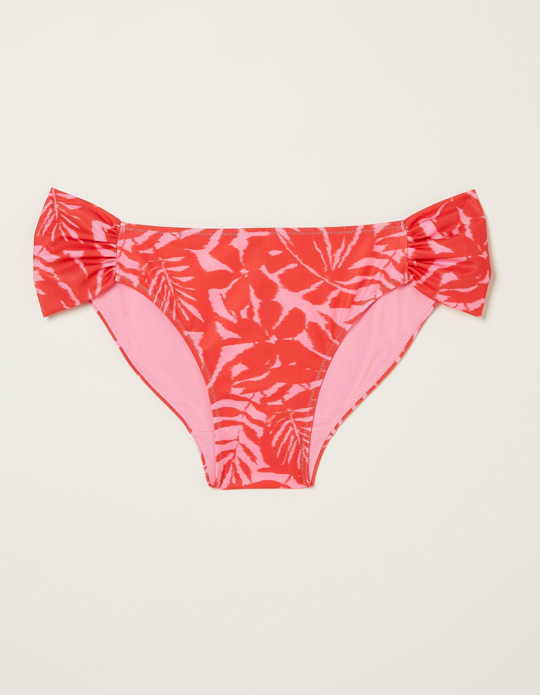 Ikat Leaves Bikini Bottoms