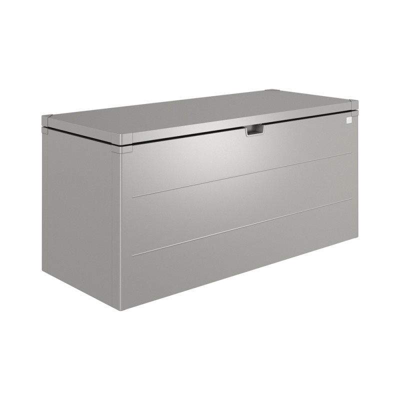 Coffre de jardin StyleBox gris métallisé 1,7 x 0,7 x 0,81 m BIOHORT