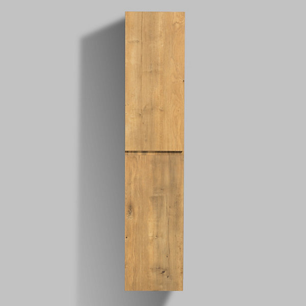 Meuble Colonne Armoire suspendue MDF Chêne 165x35x30cm, charnière à gauche, Livrée assemblée - ALICE