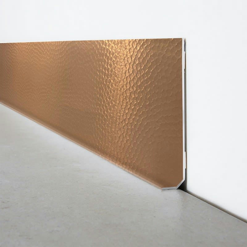 CUIVRE MARTELÉ - Plinthe PVC lot de 10 L100xH. 8cm Cuivre Indus