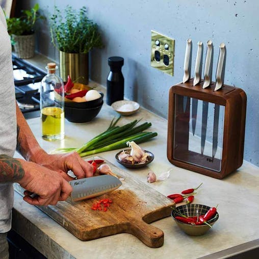 New Furi Pro Vault Stainless Steel 6Pc Knife Block Set 6 Piece