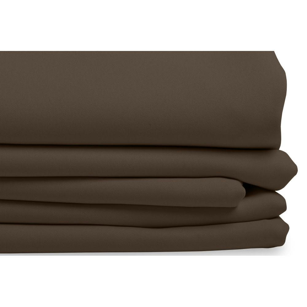 - Rideau occultant marron 140 x 260