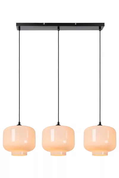Lampa wisząca biało-czarna MEDINE 3xE27x40W wym: 160x110x25 cm Lucide