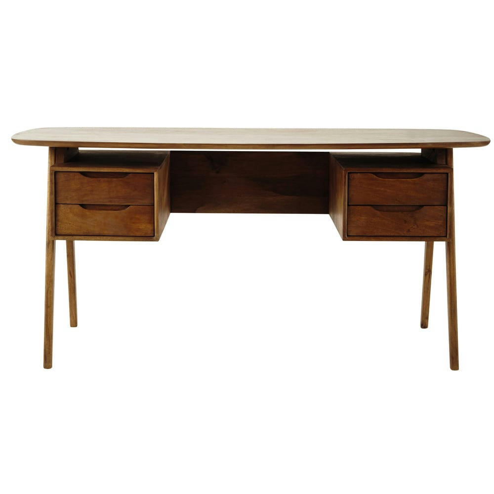 Janeiro - Bureau vintage en bois de manguier