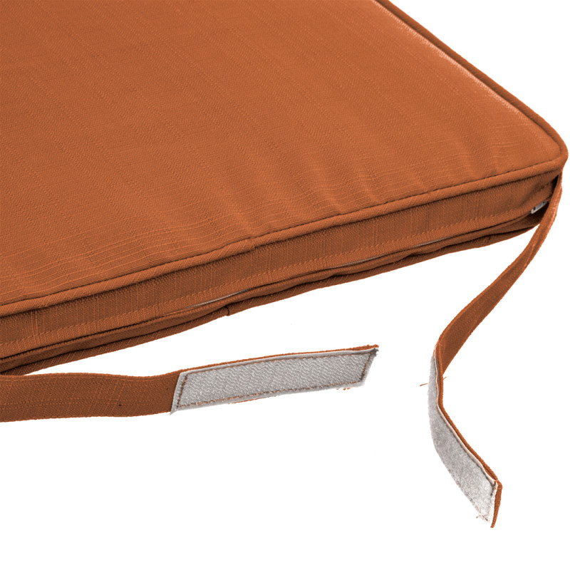 Galette de chaise Koraï terracotta 40 x 40 cm