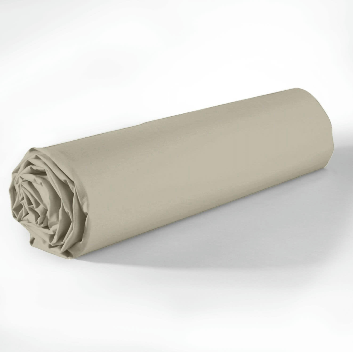 UNI BP - Drap Housse coton marron 160x200 cm