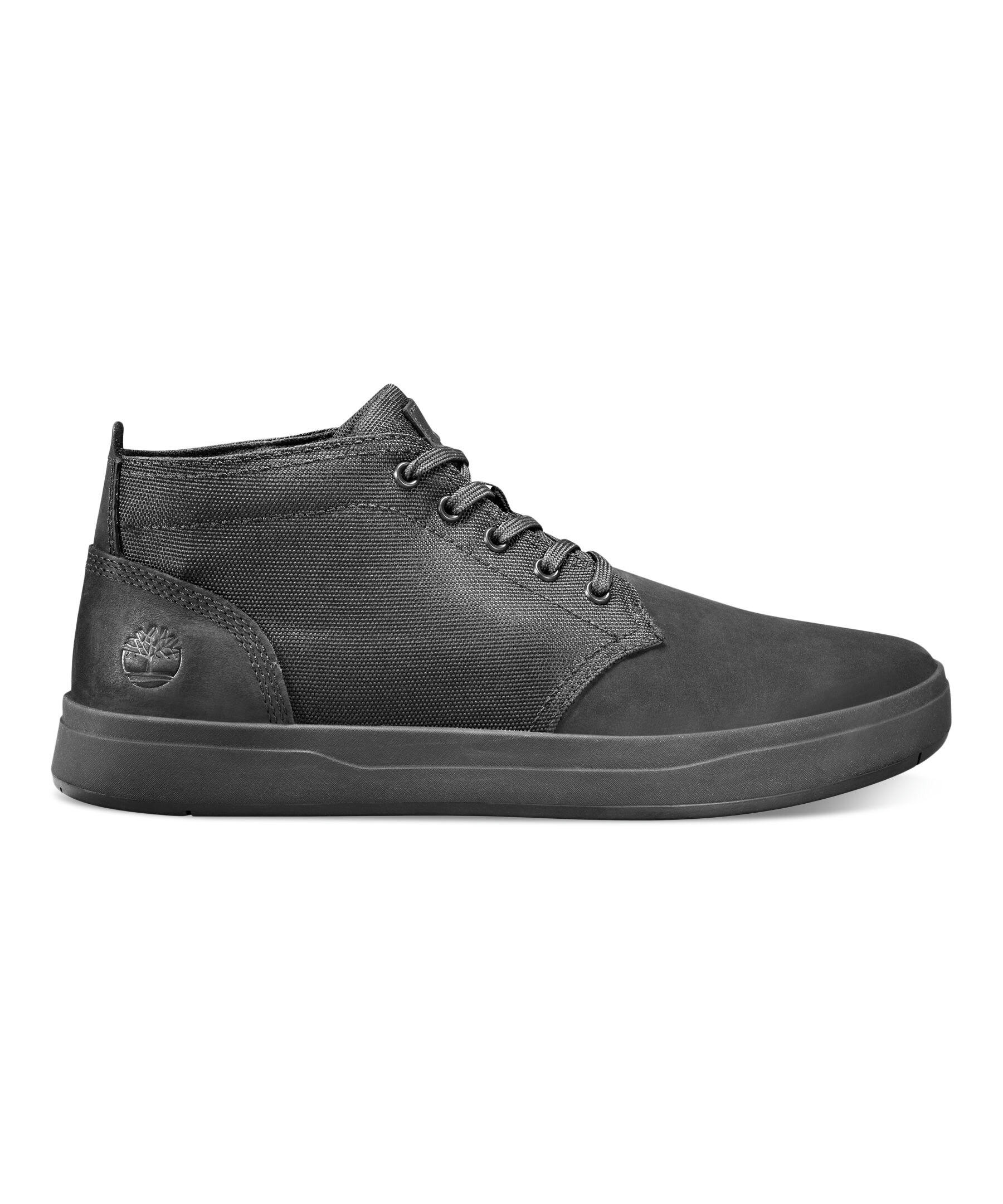 Timberland Men's Davis Square Leather and Fabric Chukka Boots