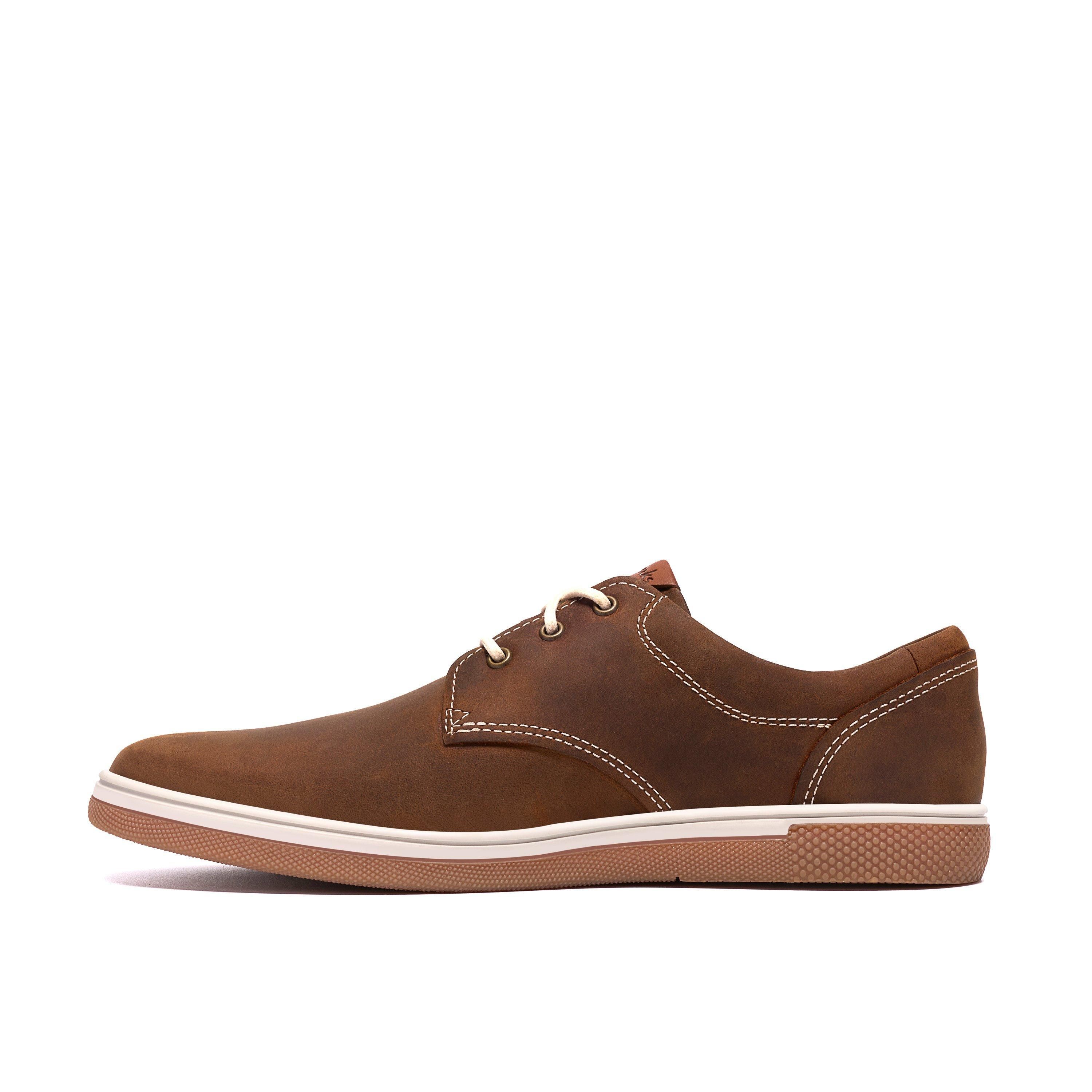 Clarks Holworth Lace Brown Leather Lace Up