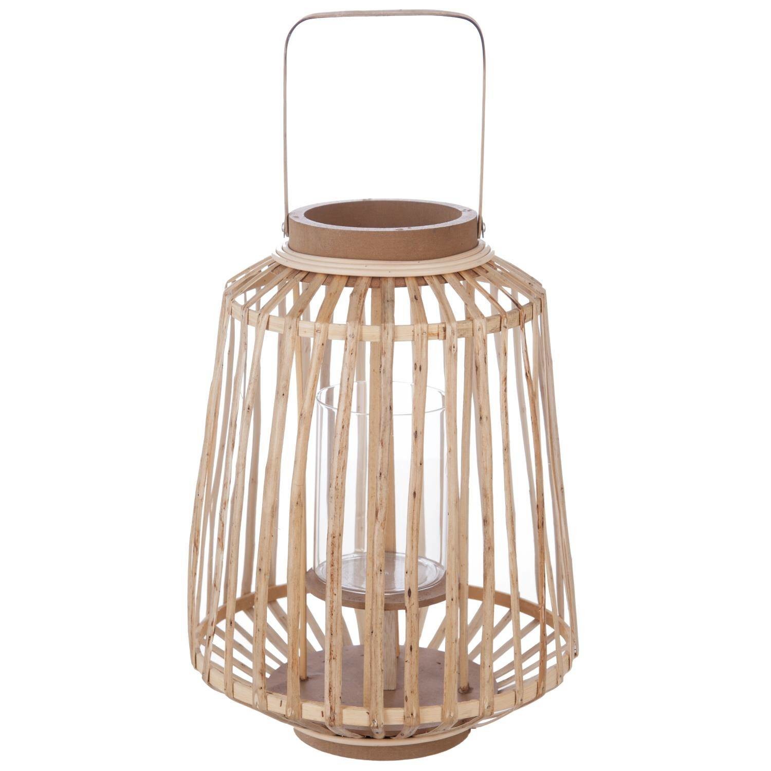 Lampion rattanowy Natural, wys. 35 cm