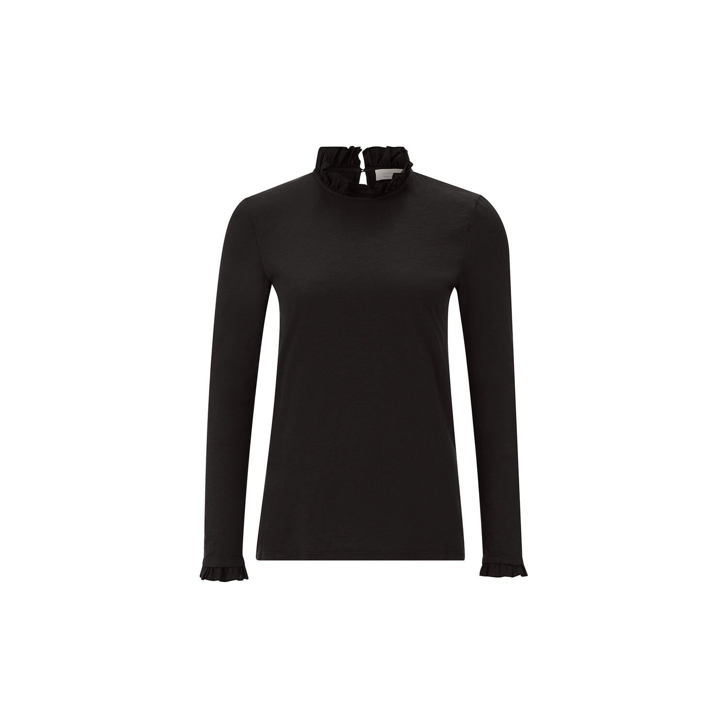 Organic Slub Frill Longsleeve, black