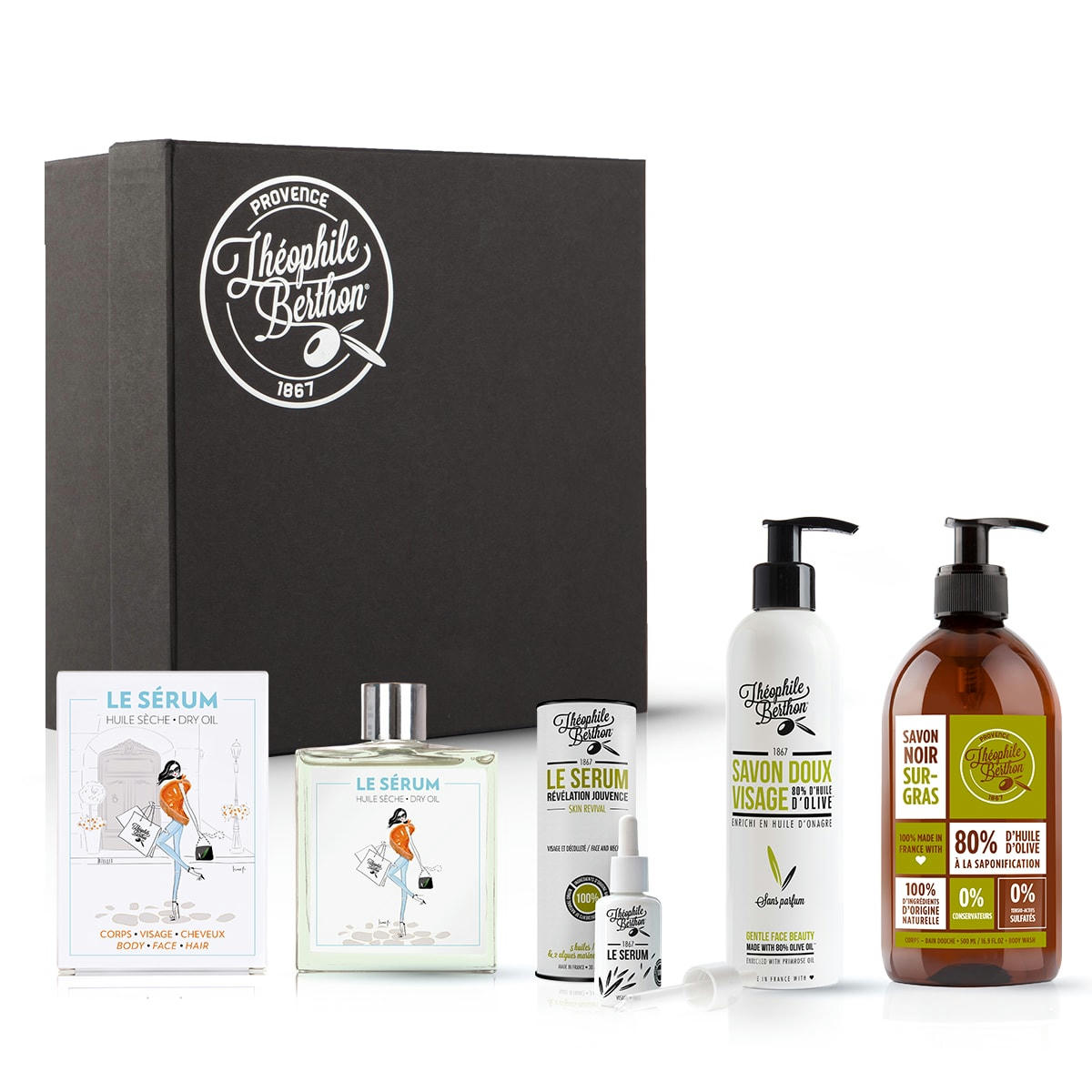 ROBINSON - Coffret 4 soins corps et visage 100% naturel peau sèche