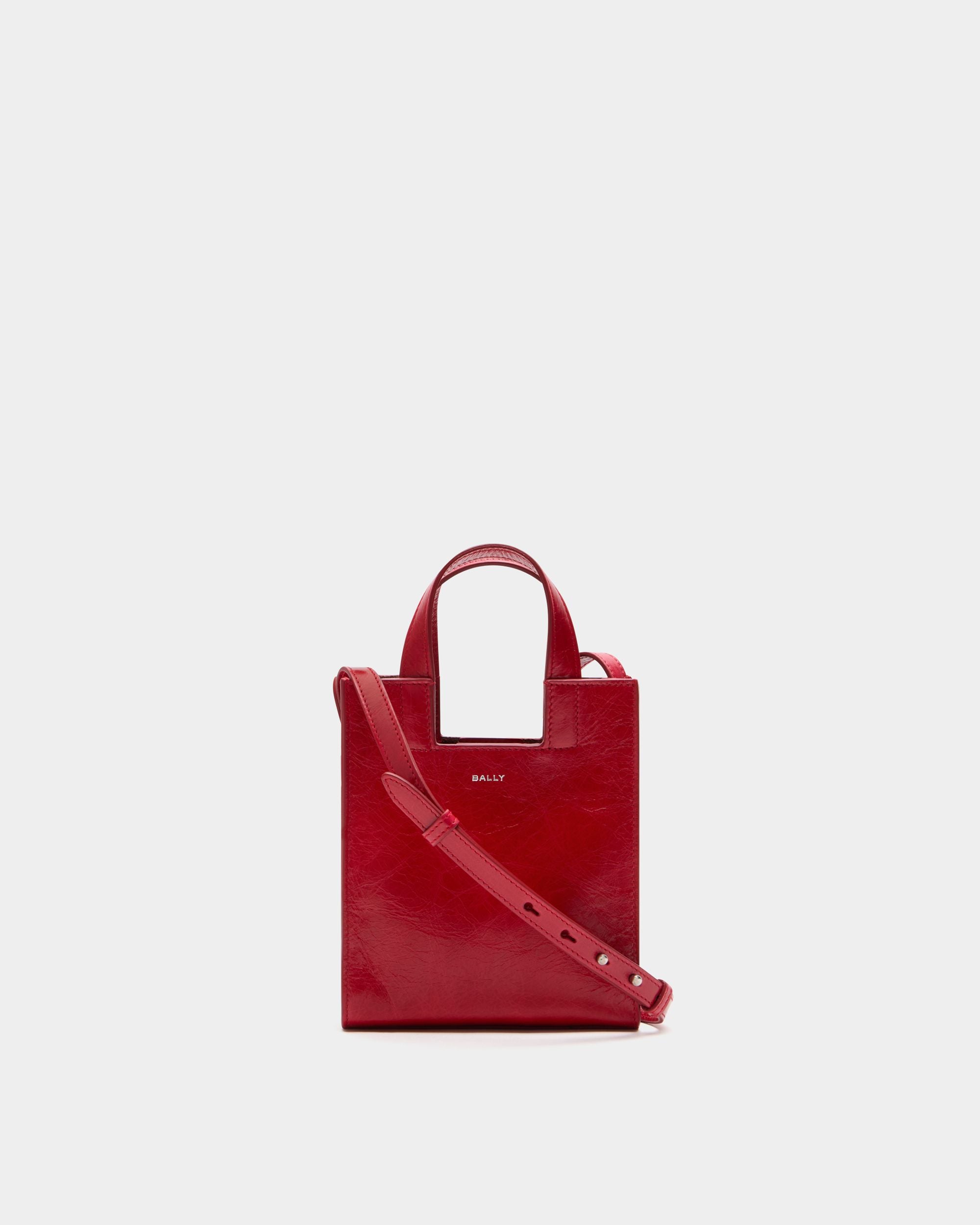 Kleine Tote Bag Easy Bally Aus Leder In Rot
