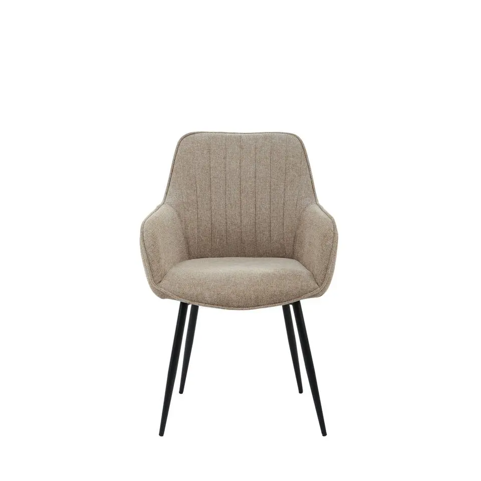 Housecraft Living Maud Eetkamerstoelen Taupe - Set van 2