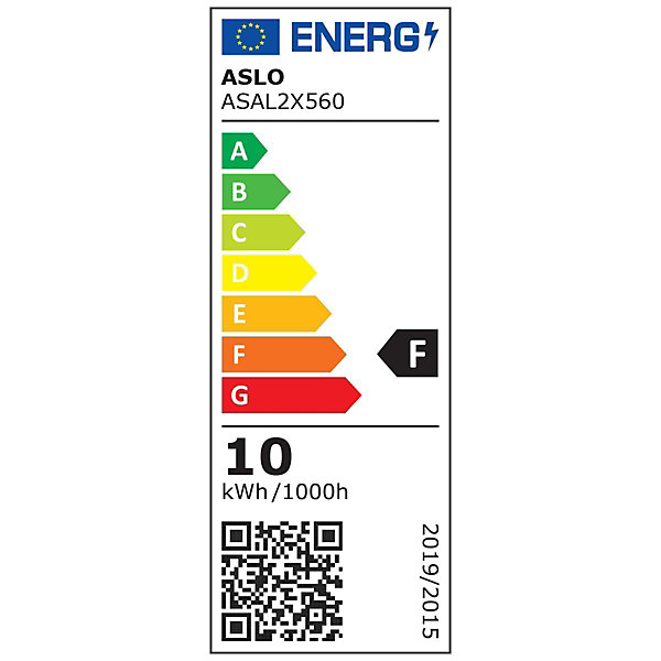Applique murale extérieure Lampe LED Luminor 2x5W 6000K Blanc froid IP65 ASLO