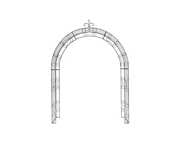 Arche de jardin LEA with pointu arrond - 160 cm Galvanisé