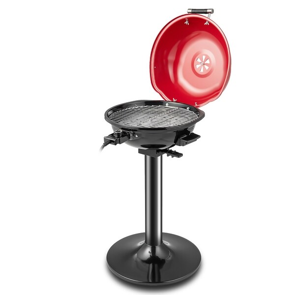 Costway Portable 1600W Electric BBQ Grill with Temperature Control &