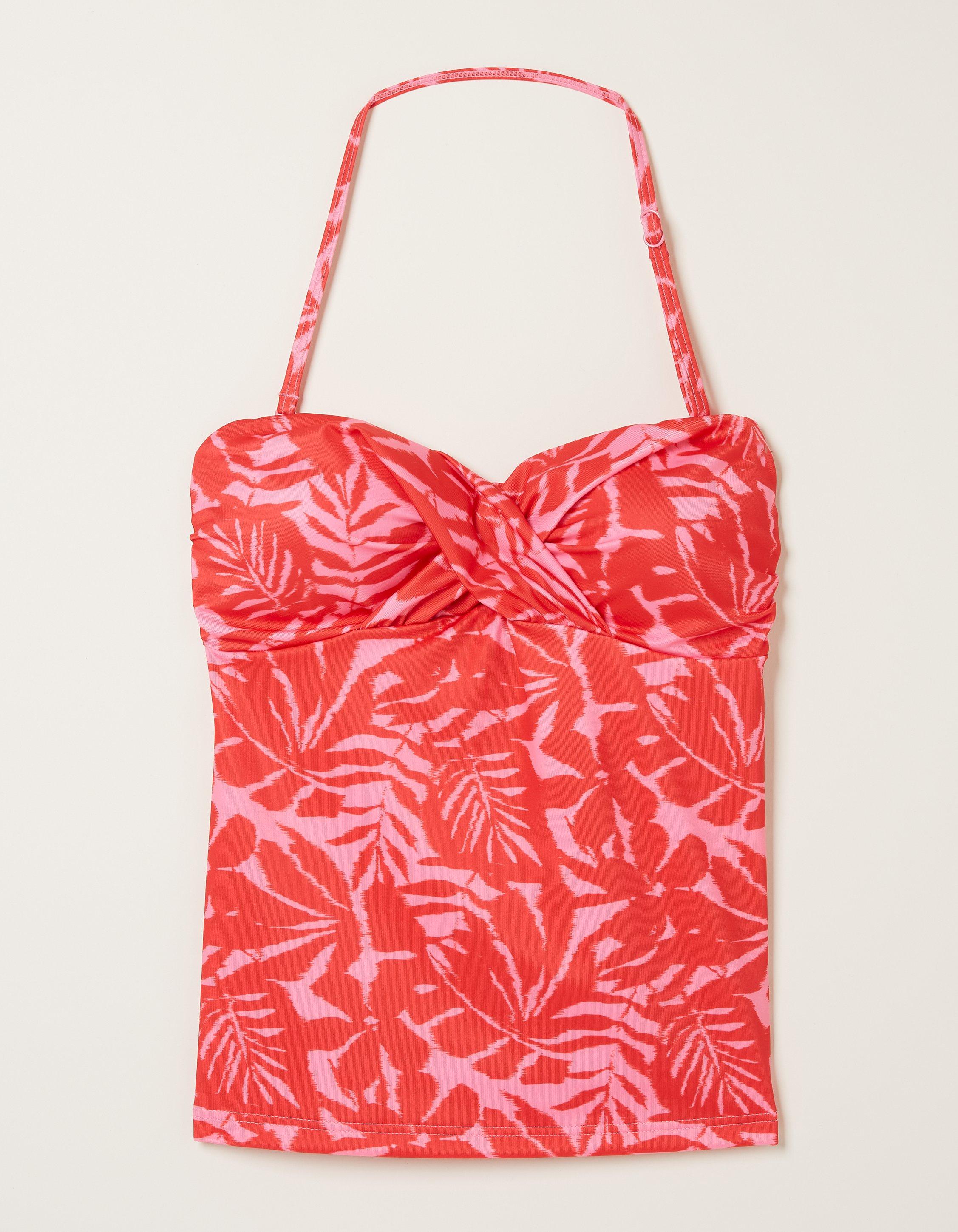 Ikat Leaves Tankini Top