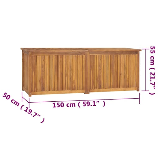 NNEVL Garden Box 150x50x55 cm Solid Wood Teak