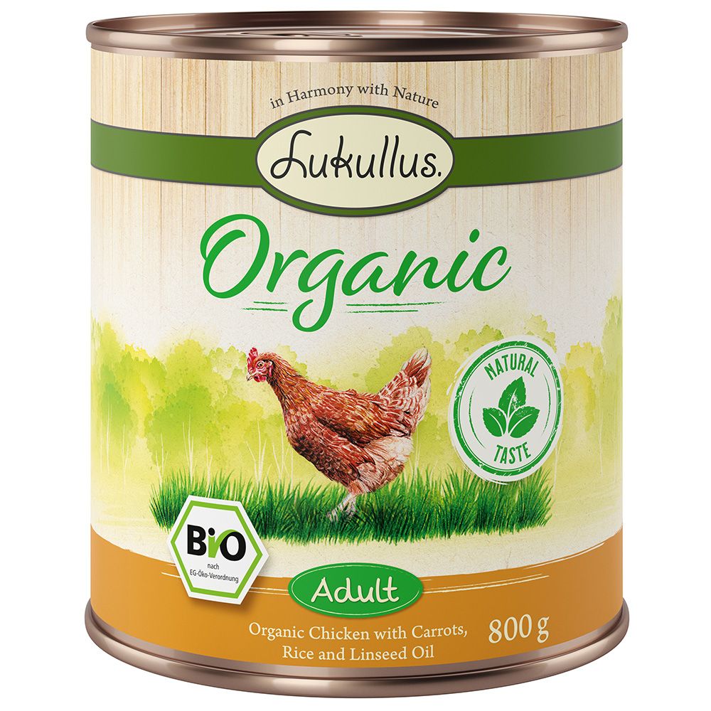 Lukullus Organic Adult Chicken with Carrot