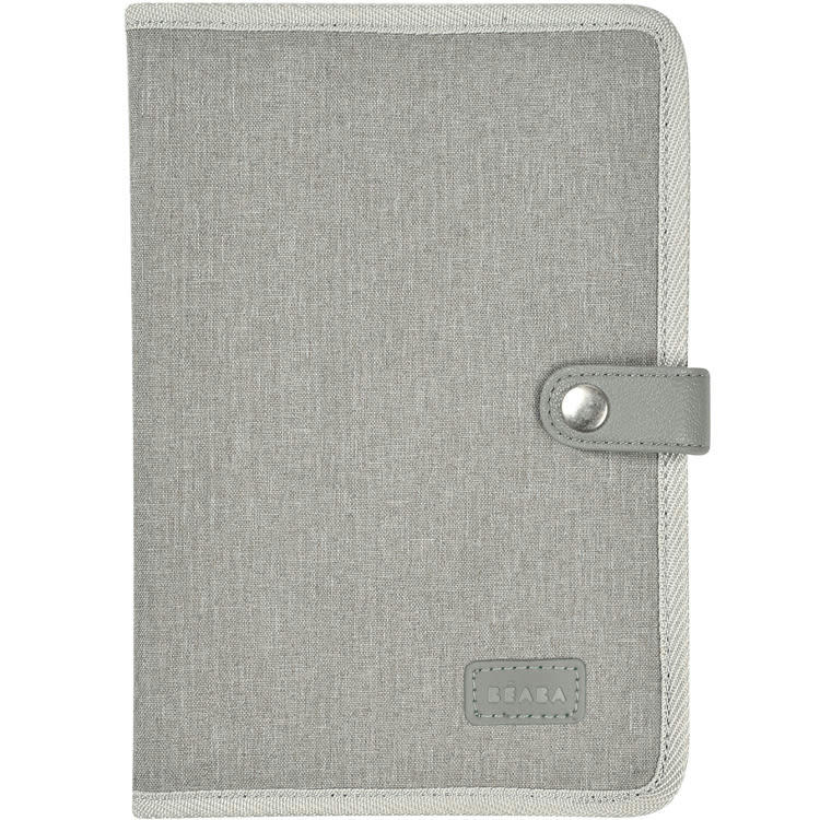 BAGAGERIE - Protège carnet de santé pratique et organisé gris chiné