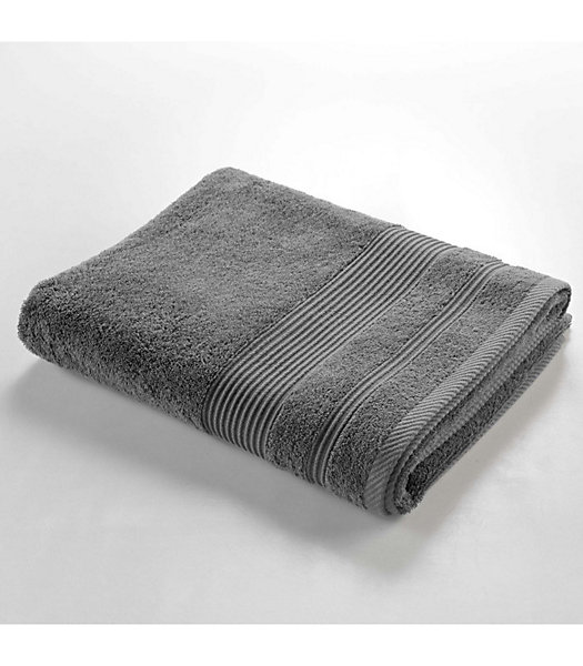 Drap de Bain 90x150 cm - Collection Tendresse - éponge 500 g,m² - 90x150cm - Gris anthracite