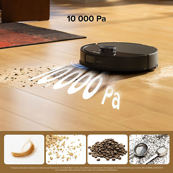 Aspirateur Robot Laveur - ROBOROCK Q10 VF  - 10000 Pa - 150 min - Noir