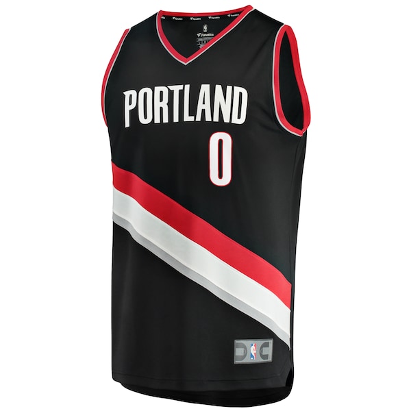 Damian Lillard Portland Trail Blazers  Youth Fast Break Replica Jersey - Black - Icon Edition