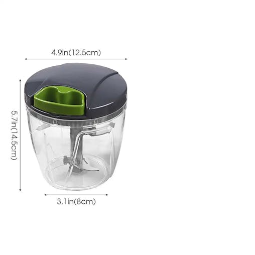 NNEOBA 1000ml Manual Food Chopper &ndash; Hand-Pull String Vegetable Cutter