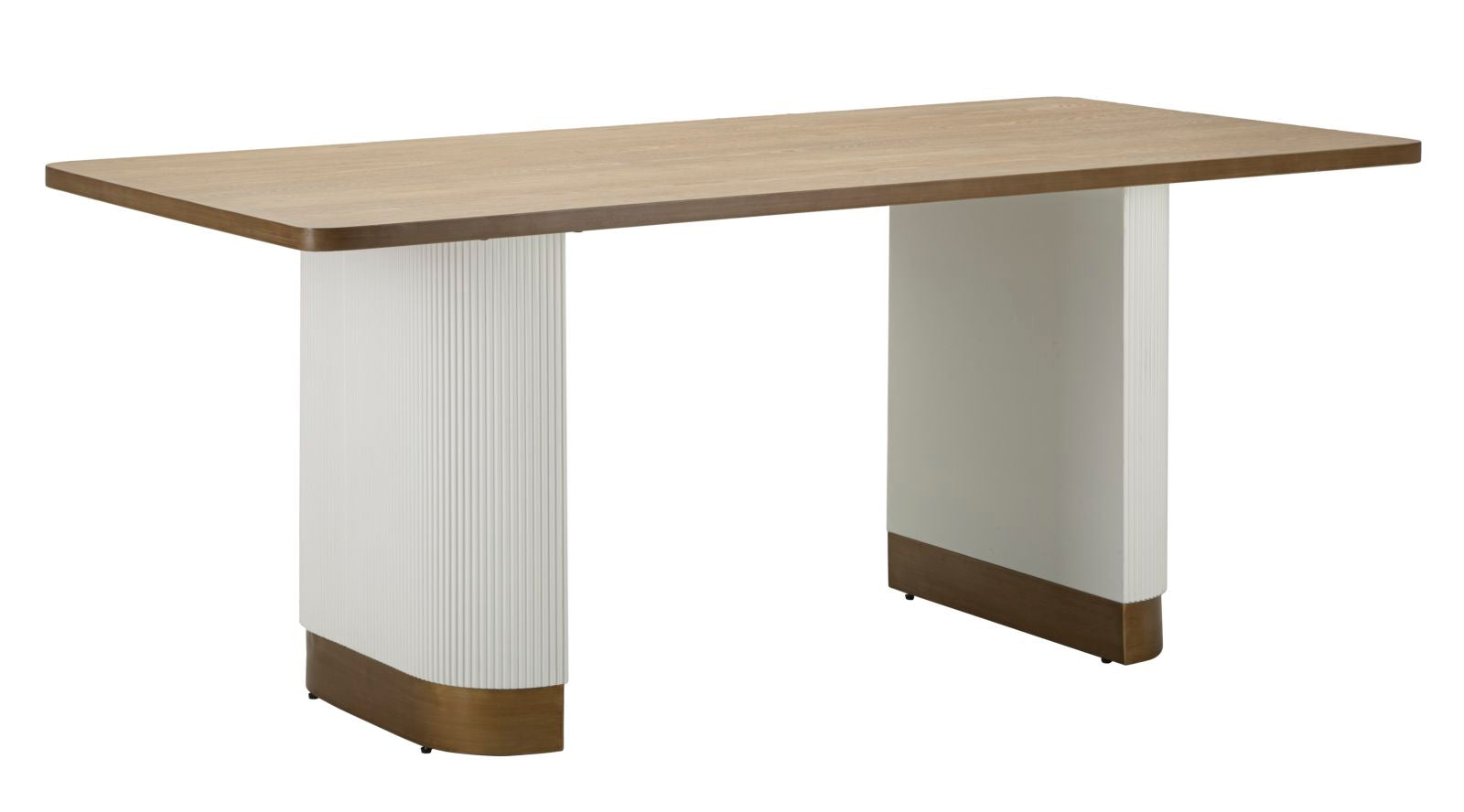 Mauro Ferretti Tolosa Eettafel in wit en bruin hout