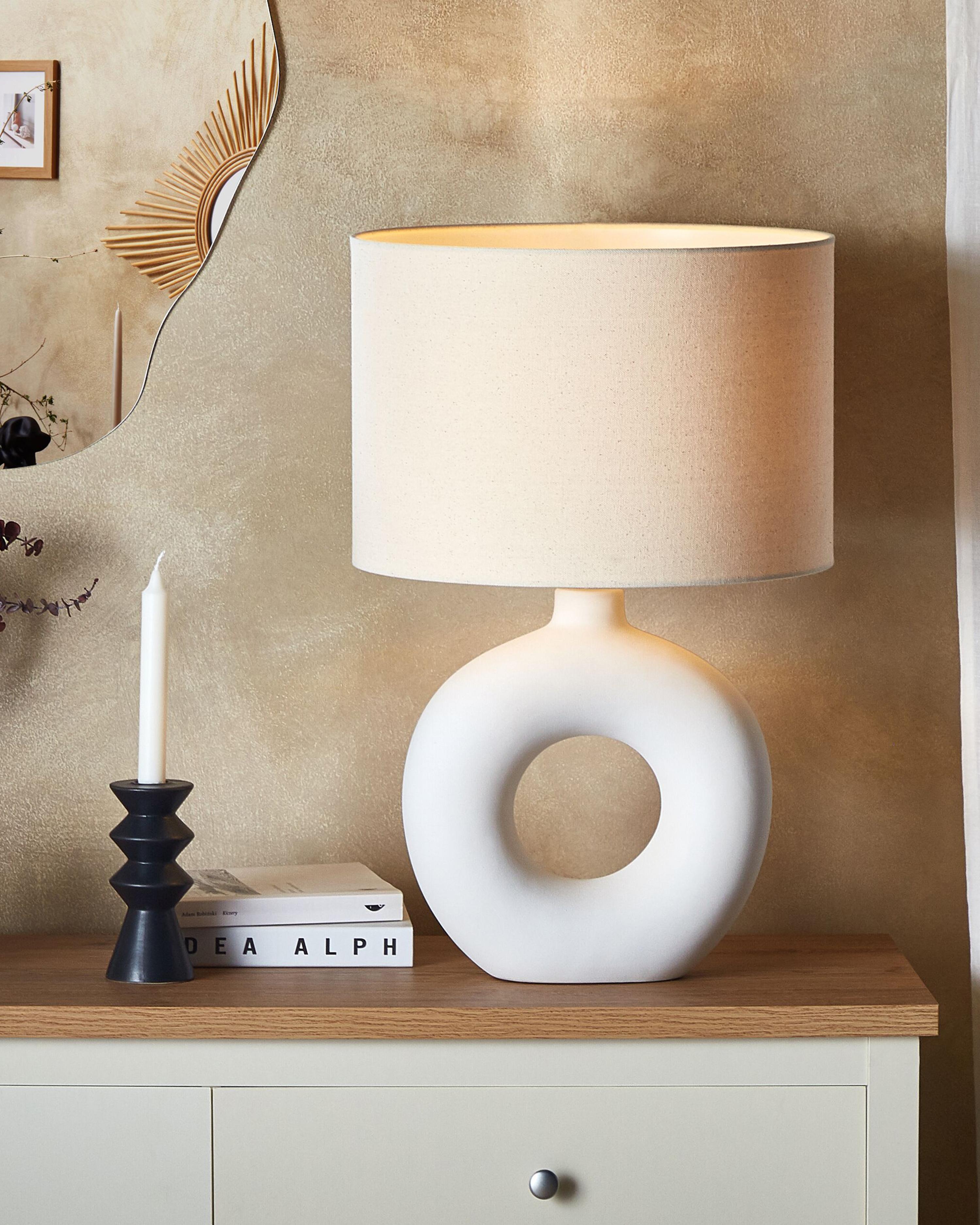 Table Lamp VENTA Ceramic White