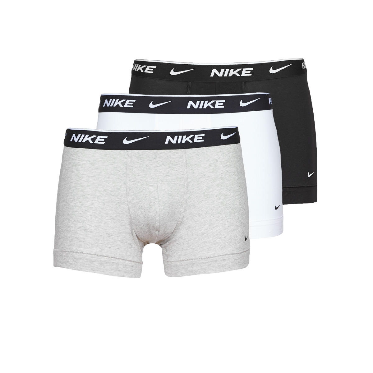 Nike - EVERYDAY COTTON STRETCH X3 - Black / Grey / White