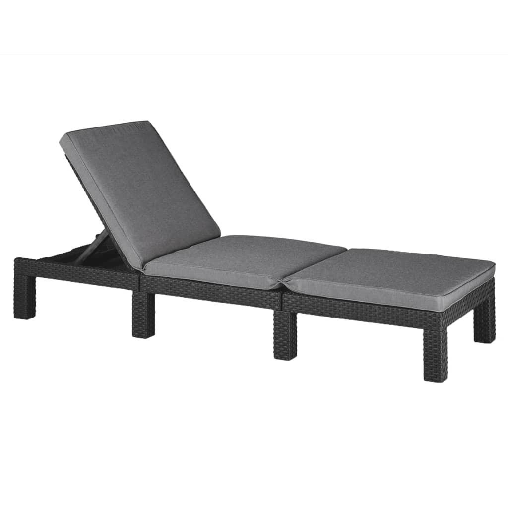 Leżak Antracyt 195 x 65 x 25.5 cm polipropylen Keter
