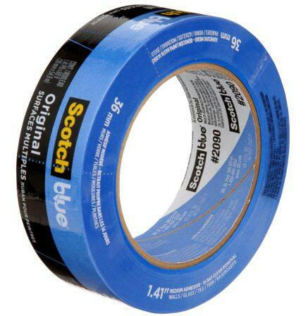 3M ScotchBlue Original Multi-Surface Painter's Tape, UV-Resistant, Blue, 1.41-in x 60-yd