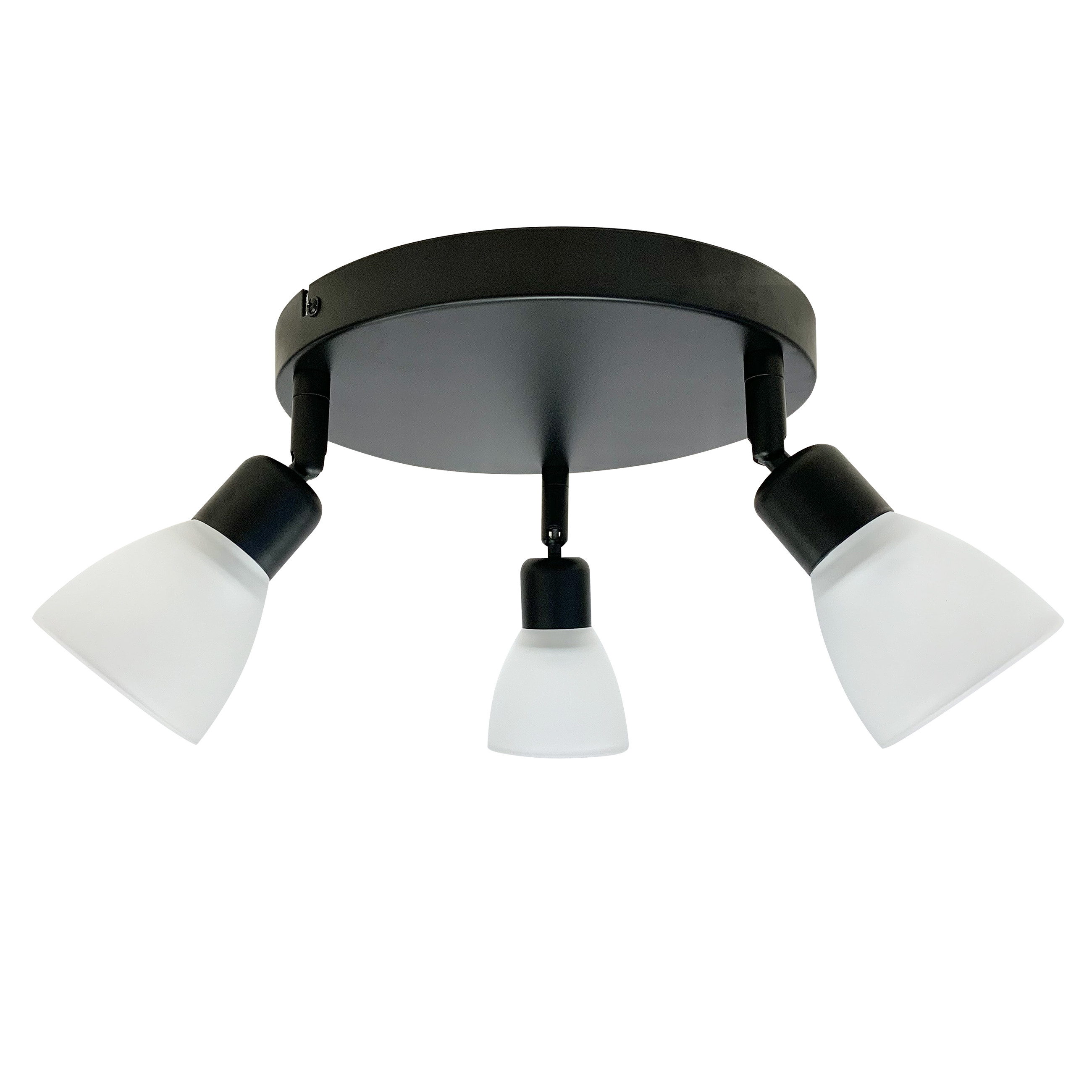 Lampa sufitowa Costa białe klosze czarno-biała 3xE14x40W IP20 Candellux