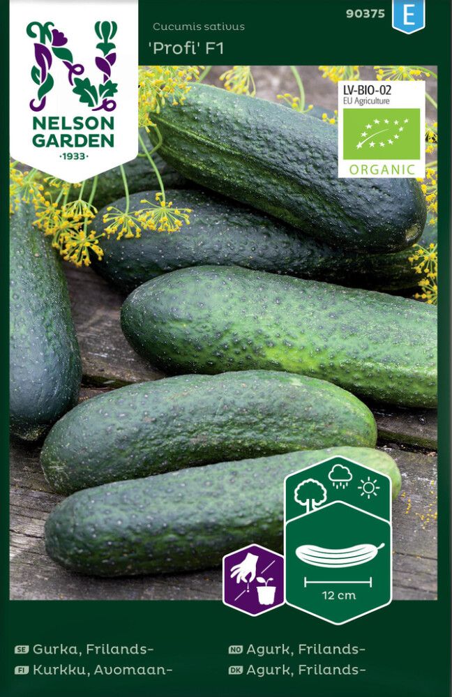 GRØNNSAKSFRØ NELSON GARDEN DRUEAGURK GRØNN PROFI F1
