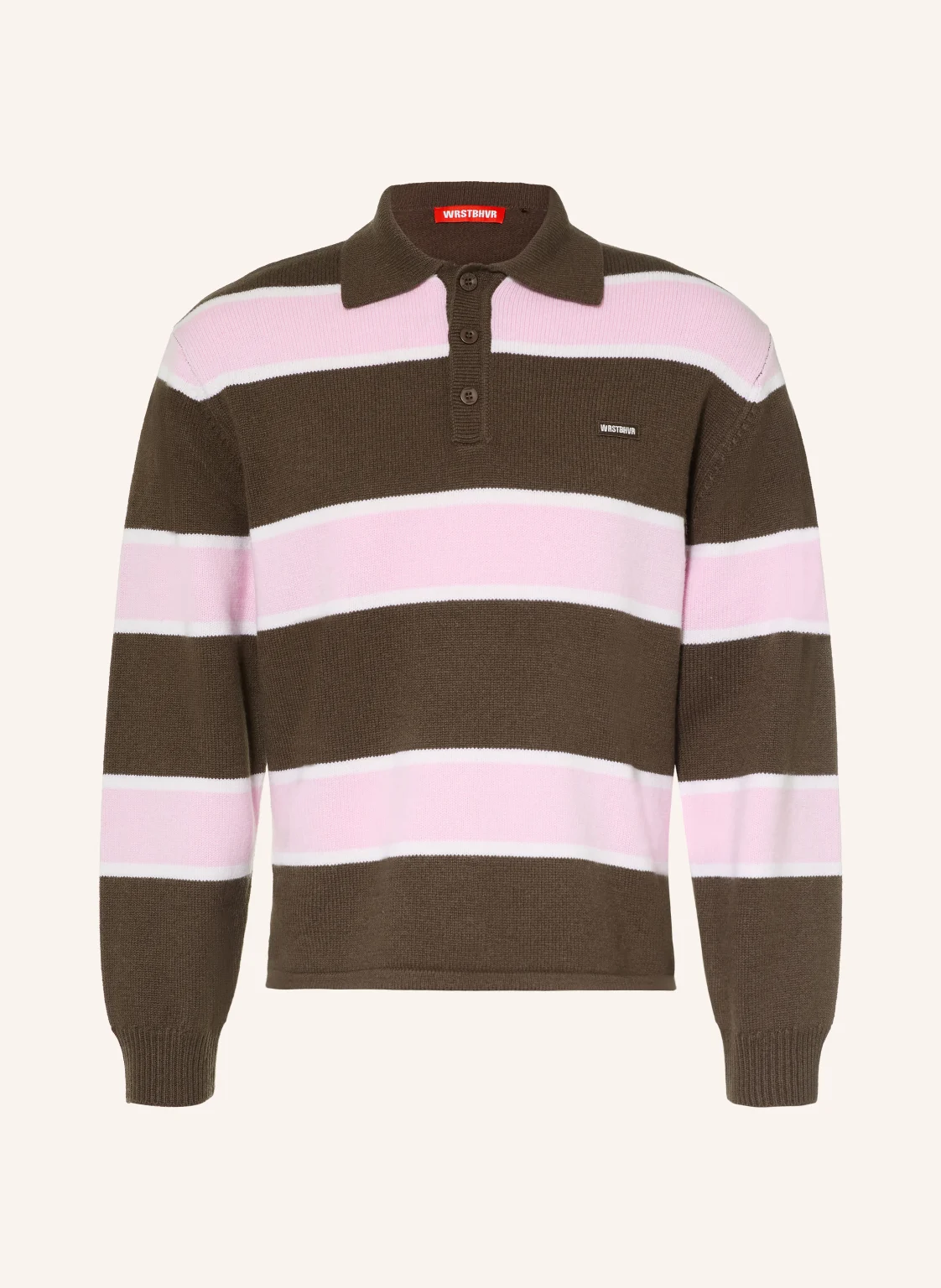 WRSTBHVR Strick-Poloshirt STEV aus Merinowolle