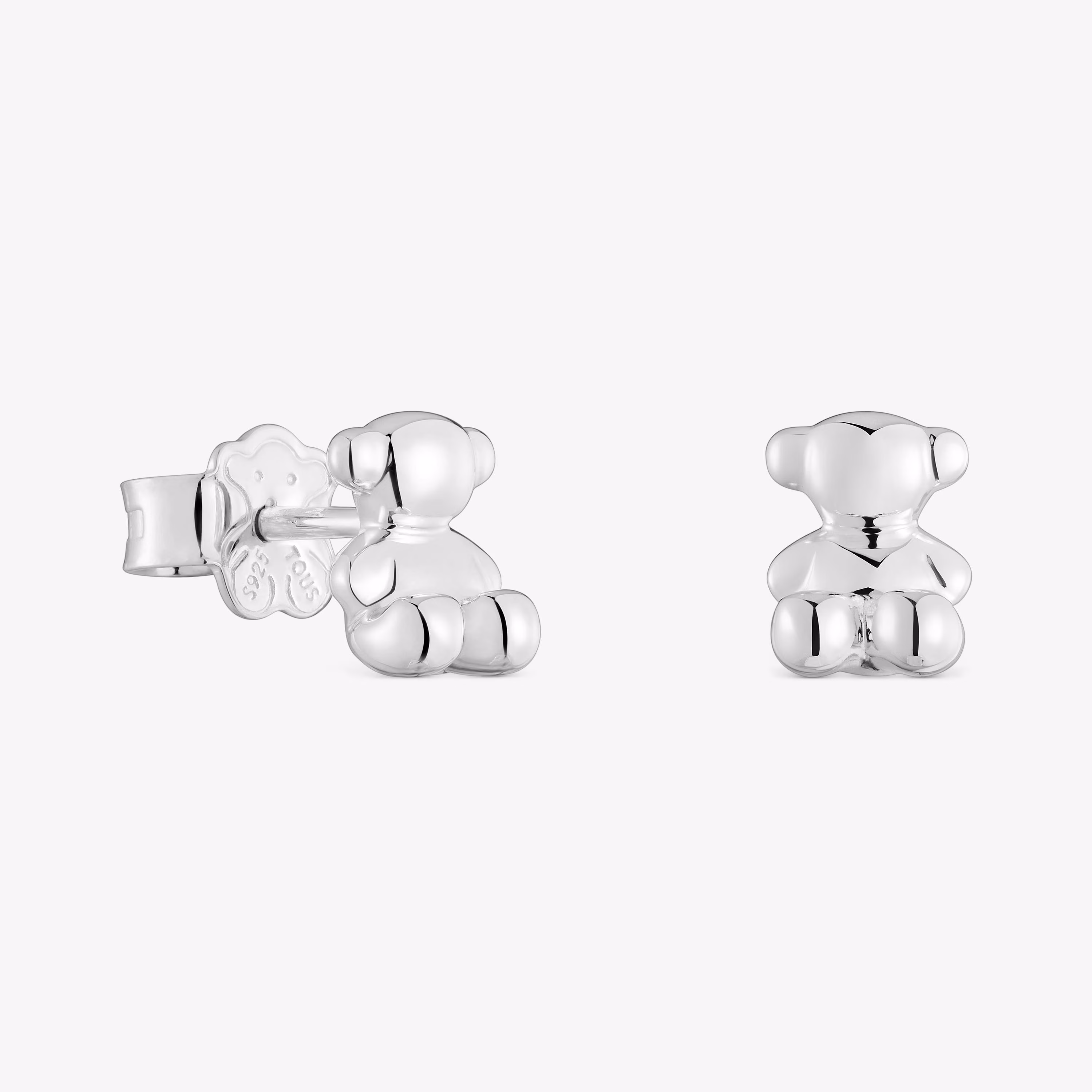 Pendientes oso de plata 7,2 mm Bold Bear