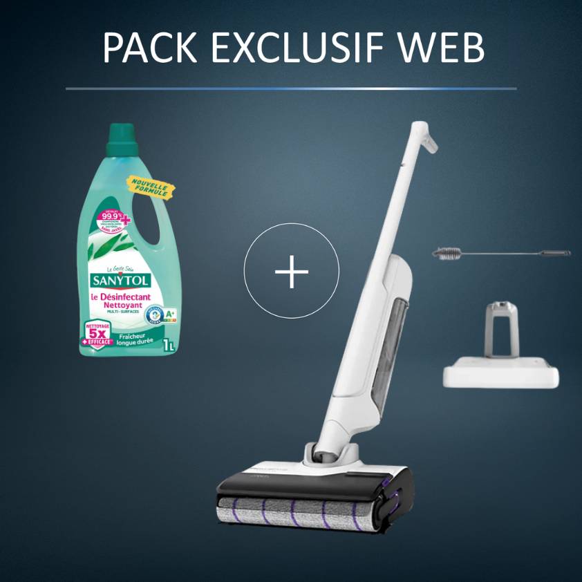 Pack Exclusif Web - Aspirateur laveur X-Clean 10   1L de Sanytol