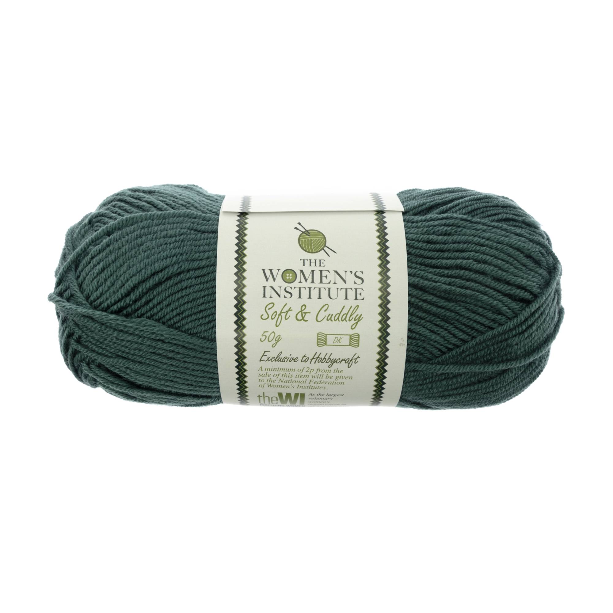 Women's Institute Sea Green Soft and Cuddly DK Yarn 50g