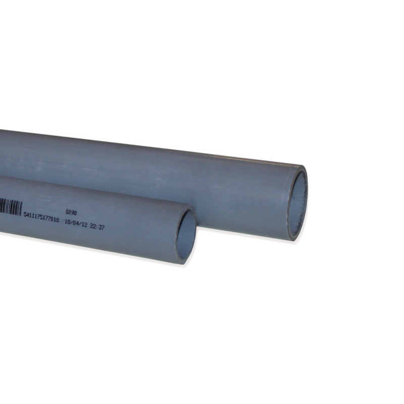 Tuyau d'évacuation d'eau usée en PVC 3 mm Ø 32 mm x 1 m
