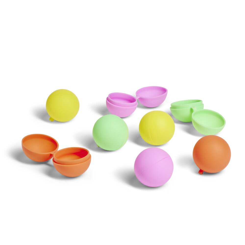 Bombes à eau réutilisables silicone multicolore x8