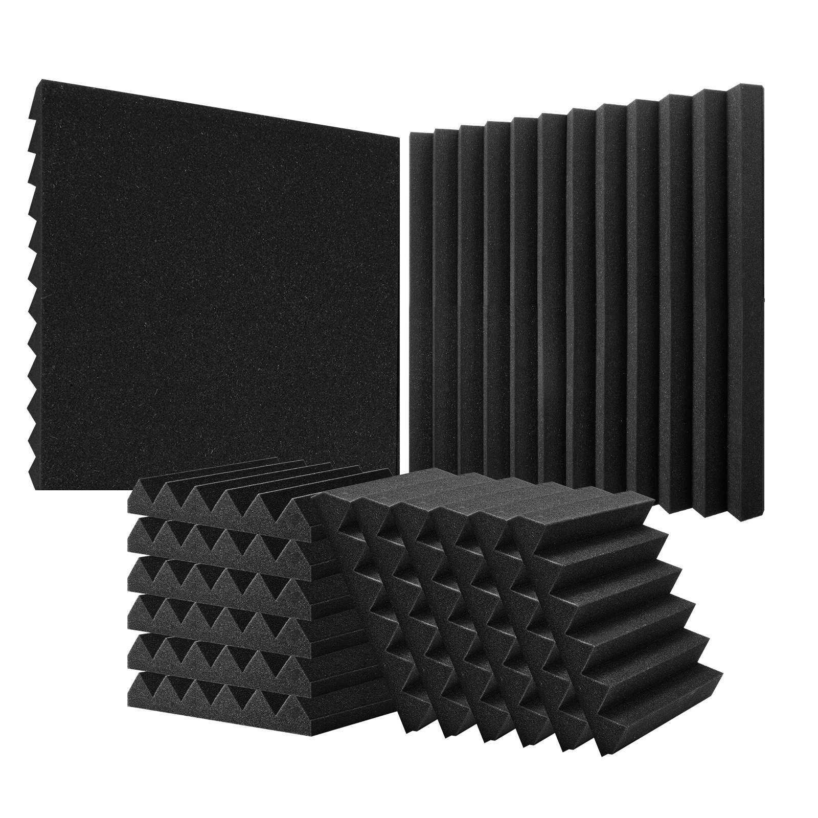 Panele Akustyczne z Pianki – 36 sztuk, 30 x 30 x 5 cm