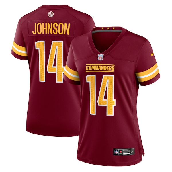 Josh Johnson Washington Commanders Nike Women's Team Game Jersey -  Burgundy