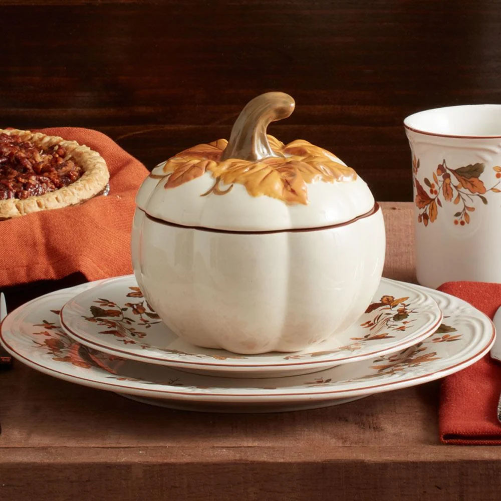 Autumn Berry™ Covered Pumpkin Bowl