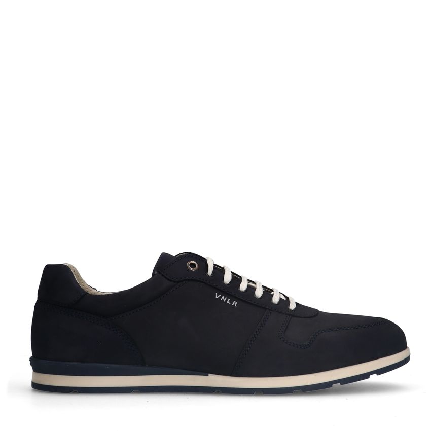 Van Lier Blauwe nubuck sneakers